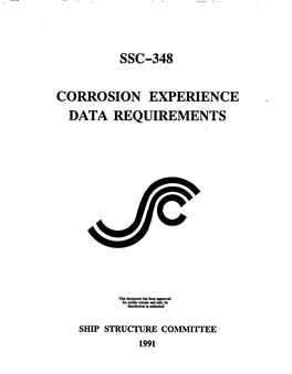 Ssc-348 Corrosion Experience . Data Requirements