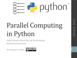 Parallel Computing in Python