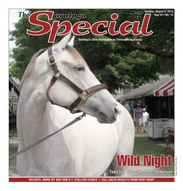 Wild Night Tapit Filly Tops Sale at $1.15 Million Fasig-Tipton/Photos by Z Fasig-Tipton/Photos SELENITE, MARK MY WAY WIN N.Y