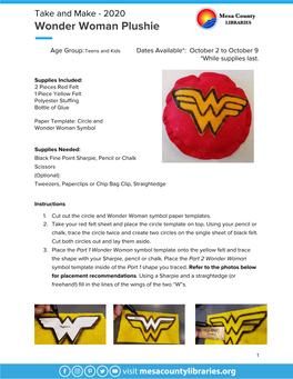 Wonder Woman Plushie