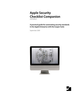 Apple Security Checklist Companion 2Nd Edition