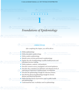 Foundations of Epidemiology