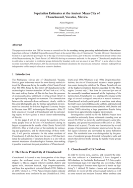 Population Estimates at the Ancient Maya City of Chunchucmil, Yucatán, Mexico