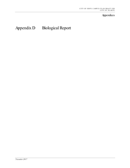 Final Biological Resources Technical Report