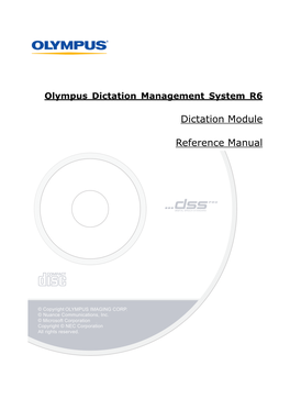 Dictation Module Reference Manual