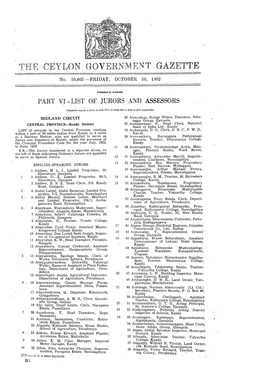 THE CEYLON GOVERNMENT GAZETTE No