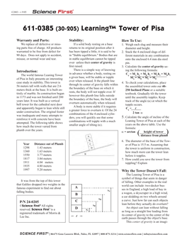 Learning™ Tower of Pisa