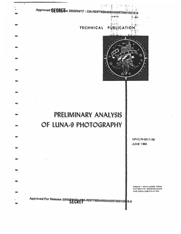 Preliminary Analysis of Luna-9 Photography