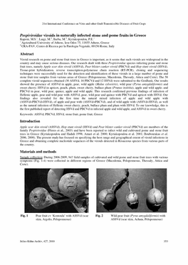 Pospiviroidae Viroids in Naturally Infected Stone and Pome Fruits In