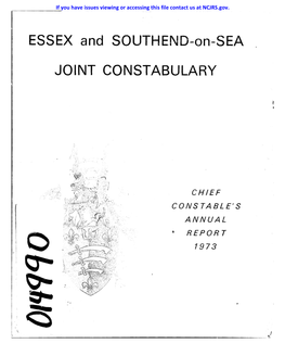 ESSEX and SOUTHEND-On-SEA JOINT CONSTABULARY