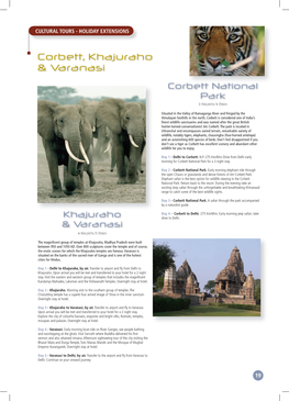 Corbett, Khajuraho & Varanasi