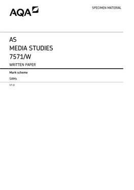 As Media Studies 7571/W