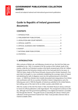 Ireland Government Publications