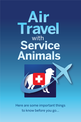 Air Travel with Service Animals