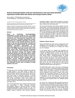 Seismic Facies/Geometries of the Pre-Salt Limestone Units and Newly-Identified Exploration Trends Within the Santos and Campos Basins, Brazil