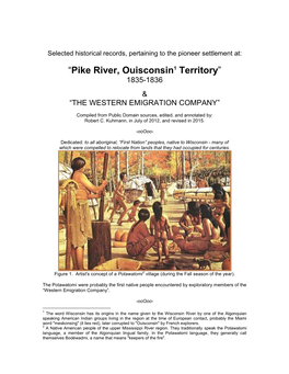 A Sketch of the Early History of Kenosha County Wisconsin and of the Western Emigration Company