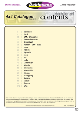 4X4 Catalogue March 2011