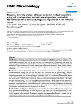 BMC Microbiology Biomed Central