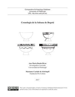 Cronología De La Sabana De Bogotá [PDF]