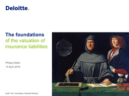 The Foundations of the Valuation of Insurance Liabilities