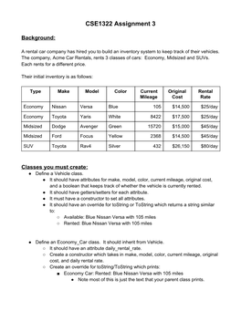 CSE1322 Assignment 3