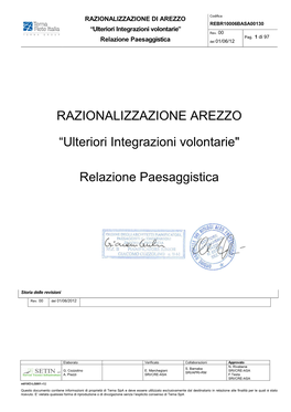 Relazione Paesaggistica Del 01/06/12