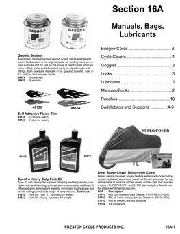 Saddlebags and Supports