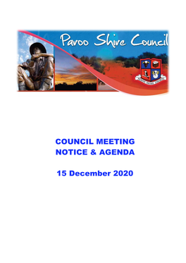 Council Meeting Notice & Agenda 15