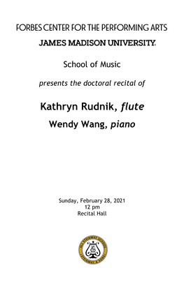 Recital Program