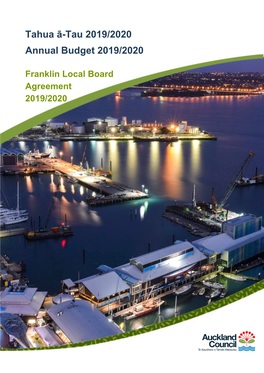 Franklin Local Board Agreement 2019/2020 Table of Contents