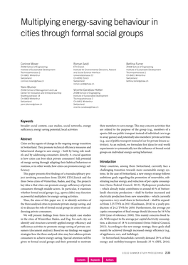 Multiplying Energy-Saving Behaviour in Cities Through Formal Social Groups