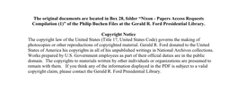 Nixon - Papers Access Requests Compilation (1)” of the Philip Buchen Files at the Gerald R
