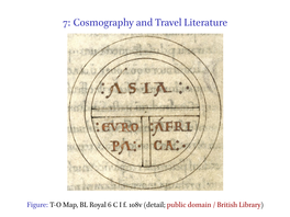 Cosmography and Travel Literature