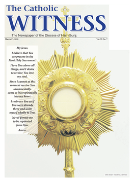 WITNESS the Catholic WITNESS