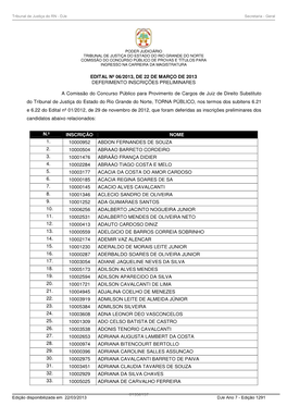 Tribunal De Justiça Do RN - Dje Secretaria - Geral