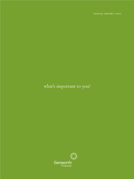 What's Important to You?