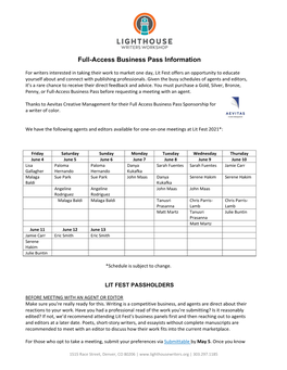 Business Pass Info Packet 2019 4.22