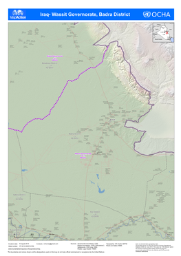 Iraq- Wassit Governorate, Badra District