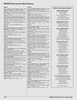 NCAA Tournament Box Scores