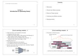 Introduction to Queueing Theory Review on Poisson Process