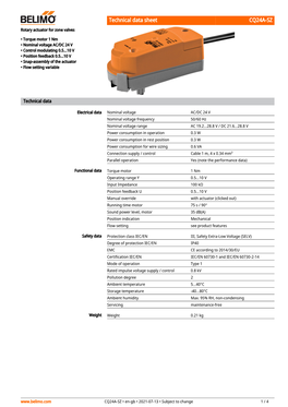 Technical Data Sheet CQ24A-SZ