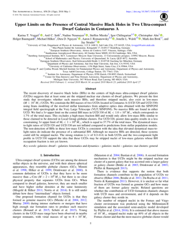 Upper Limits on the Presence of Central Massive Black Holes in Two Ultra-Compact Dwarf Galaxies in Centaurus A