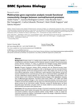 Multivariate Gene Expression Analysis Reveals Functional Connectivity