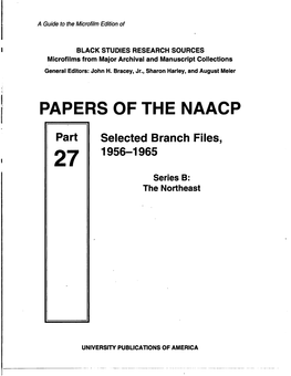 Papers of the Naacp