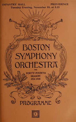 Boston Symphony Orchestra Concert Programs, Season 44,1924