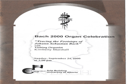 Bach 2000 Organ Celebration-Ii