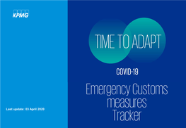 COVID-19 : Emergency Customs Measures Tracker