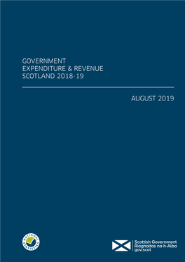 Government Expenditure & Revenue Scotland 2018-19