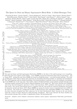 Arxiv:2001.06293V1 [Astro-Ph.GA] 17 Jan 2020 and Minor Mergers and Grow Fed by Matter Along the ﬁlaments of the Cosmic Web