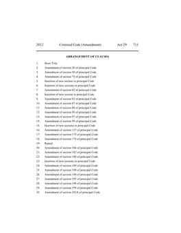 2012 Criminal Code (Amendment) Act 29 711